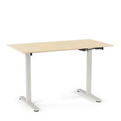 Union & Scale Standing Desks<™ Essentials 48"W Electric Rectangular Adjustable Standing Desk, Natural (UN60415-CC)