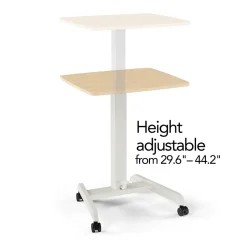 Union & Scale Standing Desks<™ Essentials 24"W Rectangular Adjustable Standing Desk, Natural (FWS07-2)