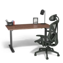 Union & Scale Standing Desks<™ Essentials 55"W Electric Rectangular Adjustable Standing Desk, (UN56207)