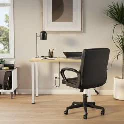 Union & Scale Office Desks<™ Essentials 42"W Rectangular Writing Desk, Natural (UN60411-C)