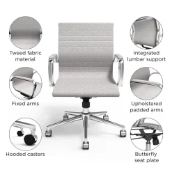 Union & Scale Office Chairs<™ Everell Ergonomic Fabric Manager Chair, Heather Gray (53279)