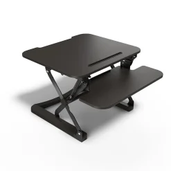 Union & Scale Standing Desks<™ FlexFit™ 27" Manual Adjustable Desk Converter, Black (UN44901-CC)