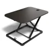 Union & Scale Standing Desks<™ FlexFit™ 27"W Manual Rectangular Adjustable Desk Converter, Black (UN45516-CC)