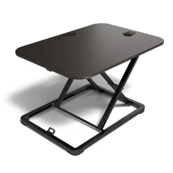 Union & Scale Standing Desks<™ FlexFit™ 27"W Manual Rectangular Adjustable Desk Converter, Black (UN45516-CC)