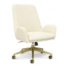 Union & Scale Office Chairs<™ MidMod Ergonomic Fabric Manager Chair, Cream (UN56982)