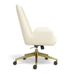 Union & Scale Office Chairs<™ MidMod Ergonomic Fabric Manager Chair, Cream (UN56982)