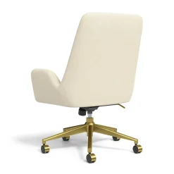 Union & Scale Office Chairs<™ MidMod Ergonomic Fabric Manager Chair, Cream (UN56982)