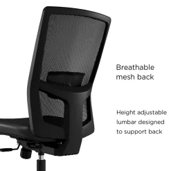 Union & Scale Office Chairs<™ Workplace2.0™ 500 Series Armless Vinyl Task Chair, Black 52266)