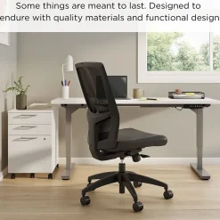 Union & Scale Office Chairs<™ Workplace2.0™ 500 Series Armless Vinyl Task Chair, Black 52266)
