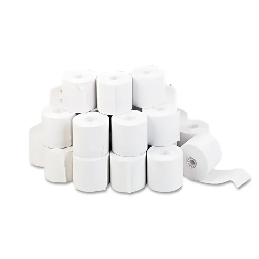 Universal Pos Paper<Bond Adding Machines & Calculator Paper Rolls, 2 1/4" x 130', 100 Rolls/Pack (UNV35710GN)