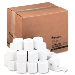 Universal Pos Paper<Bond Adding Machines & Calculator Paper Rolls, 2 1/4" x 150', 100 Rolls/Pack (UNV35710)