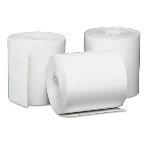 Universal Pos Paper<Thermal Paper for Receipt Printers, 3 1/8" x 230' Roll, 50/Ct