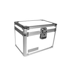 Vaultz Index Cards<Locking 4" x 6" Index Card File Box, 450-Card Capacity, White (VZ00175)