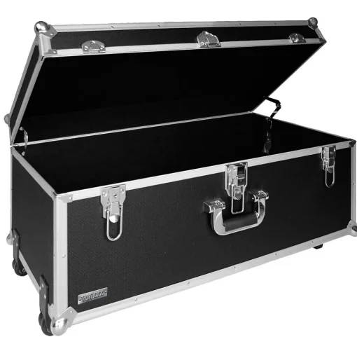 Vaultz Storage Cabinets<® Locking Extra-Large Storage Chest with Wheels, Black (VZ00355)