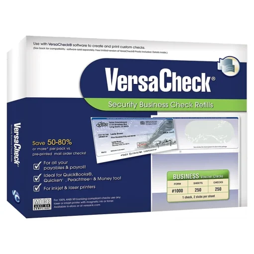 VersaCheck Business Forms<Form No. 1000 Prestige Guest Checks Refill, 8.5" x 11", 250 Checks/Pack (10GP01-1223)