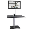 Victor Technology Standing Desks<28" W High Rise™ Electric Single Monitor Standing Desk, Laminate Wood (DC400)