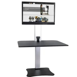 Victor Technology Standing Desks<28" W High Rise™ Electric Single Monitor Standing Desk, Laminate Wood (DC400)
