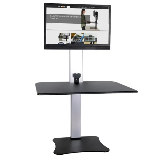 Victor Technology Standing Desks<28" W High Rise™ Electric Single Monitor Standing Desk, Laminate Wood (DC400)