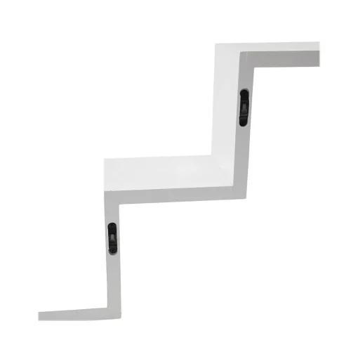 V-Light Shelving<3-Shelf Wall-Mounted Ladder-Style Unit, 17.25", White (VW161006W)