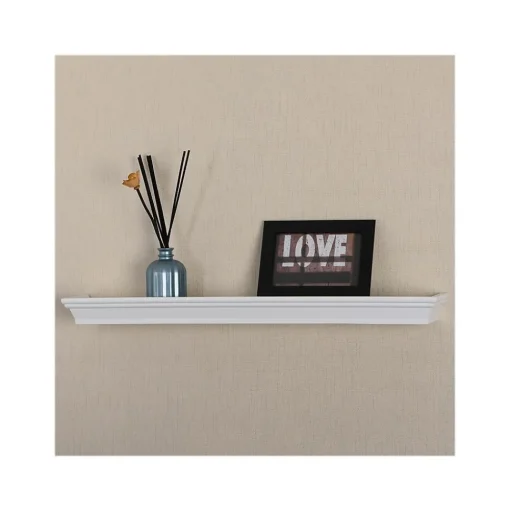 V-Light Shelving<Wall Shelves, White, 4/Pack (VW141003W)