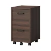Whalen File Cabinets<Dulzura 2-Drawer Mobile Vertical File Cabinet, Letter/Legal Size, 29.25"H x 17"W x 20"D, Dark Brown (SPUS-DZMF-DBM)