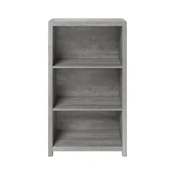 Whalen Bookcases<Fallbrook 3-Shelf 48"H Bookcase, Smoked Ash/Rustic Warm Gray (SPUS-FBBK-GM)