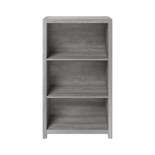 Whalen Bookcases<Fallbrook 3-Shelf 48"H Bookcase, Smoked Ash/Rustic Warm Gray (SPUS-FBBK-GM)
