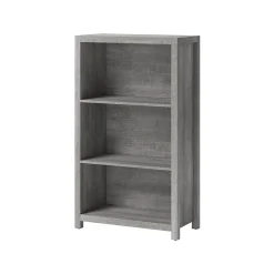 Whalen Bookcases<Fallbrook 3-Shelf 48"H Bookcase, Smoked Ash/Rustic Warm Gray (SPUS-FBBK-GM)