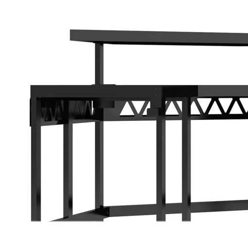 Whalen Corner Desks<Leet LevelUp 53"W Corner Desk, Onyx (SPLS-LTCGD)