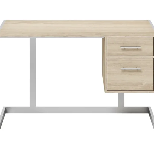 Whalen Office Desks<Peruzzi 48" Writing Desk, Greige Pecan (SPLS-PE48D)