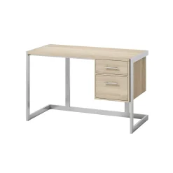 Whalen Office Desks<Peruzzi 48" Writing Desk, Greige Pecan (SPLS-PE48D)