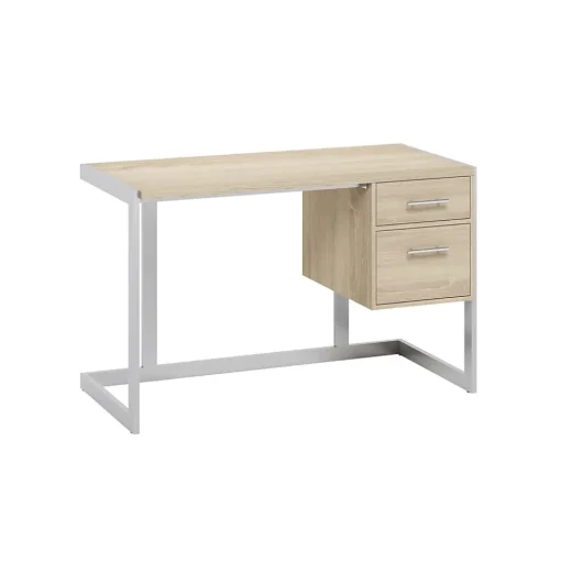 Whalen Office Desks<Peruzzi 48" Writing Desk, Greige Pecan (SPLS-PE48D)