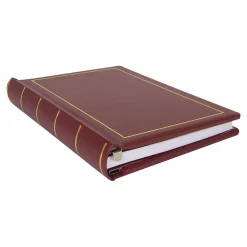 ACCO Accounting & Record Journals<Wilson Jones Minute Record Book, 9.3"W x 11.6"H x 1.7"D, Red (W0396-11)