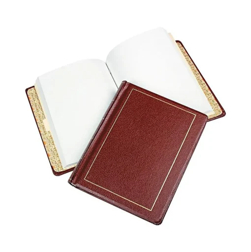 ACCO Accounting & Record Journals<Wilson Jones Minute Record Book, 9.3"W x 11.6"H x 1.7"D, Red (W0396-11)