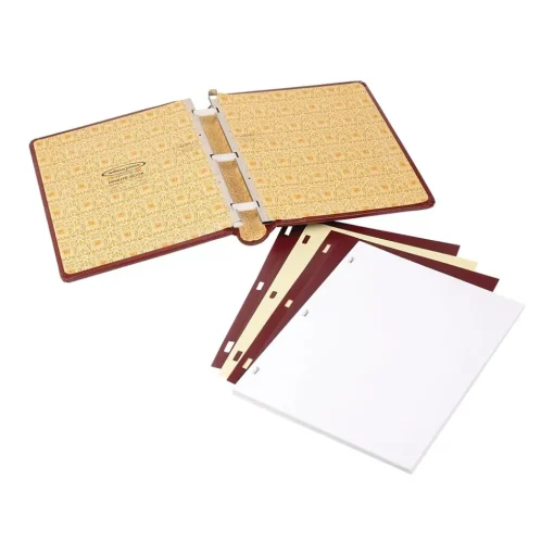 ACCO Accounting & Record Journals<Wilson Jones Minute Record Book, 9.3"W x 11.6"H x 1.7"D, Red (W0396-11)