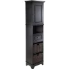 Winsome Storage Cabinets<20618 Cabinet with Baskets, Black