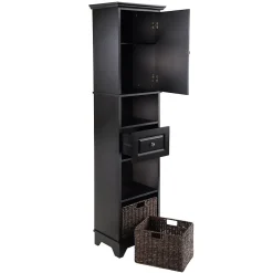 Winsome Storage Cabinets<20618 Cabinet with Baskets, Black