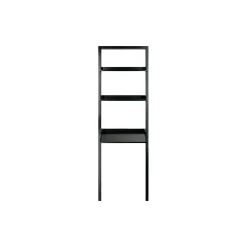 Winsome Bookcases<Bellamy 3-Shelf 69"H Leaning Bookcase, Black (29323)