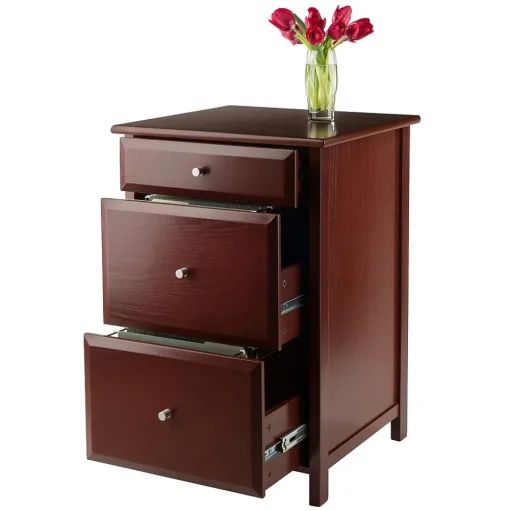 Winsome File Cabinets<Delta File Cabinet, Walnut (94321)