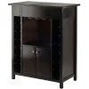 Winsome Storage Cabinets<37"H Yukon Wine Cabinet Espresso (92655)
