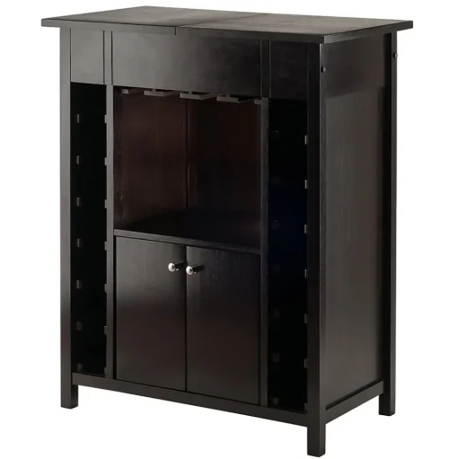 Winsome Storage Cabinets<37"H Yukon Wine Cabinet Espresso (92655)