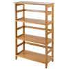 Winsome Bookcases<Solid/Composite Wood 3-Tier Studio Bookshelf, Honey (99342)