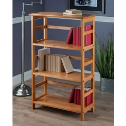 Winsome Bookcases<Solid/Composite Wood 3-Tier Studio Bookshelf, Honey (99342)