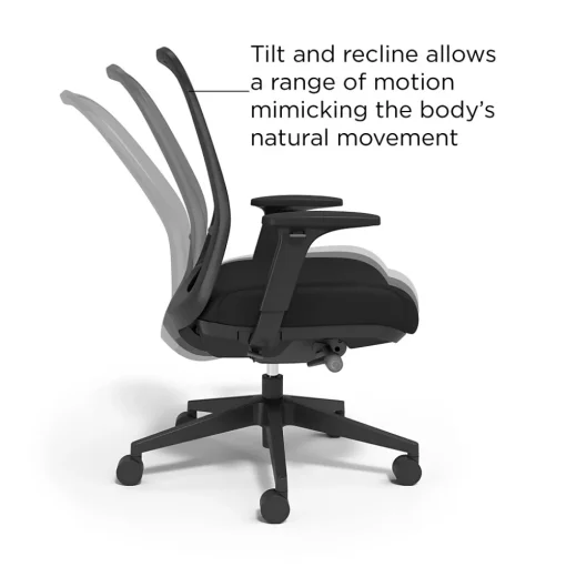 Workplace 2.0 Office Chairs<Workplace2.0™ Bedford Ergonomic Fabric/Mesh Swivel Task Chair, Black (UN60991)