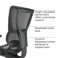 Workplace 2.0 Office Chairs<Workplace2.0 Lawton Ergonomic Mesh Swivel Task Chair, Black (UN62655)