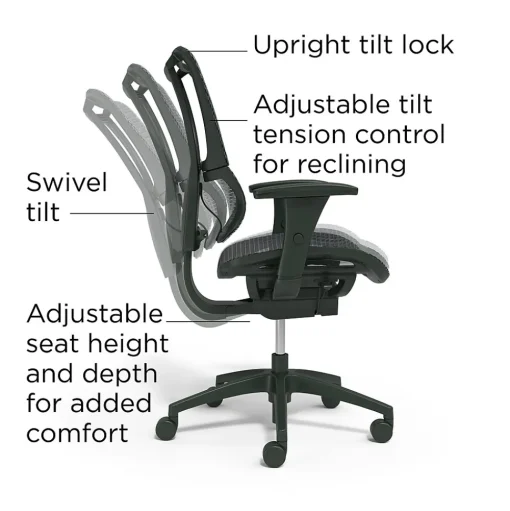 Workplace 2.0 Office Chairs<Workplace2.0 Lawton Ergonomic Mesh Swivel Task Chair, Black (UN62655)