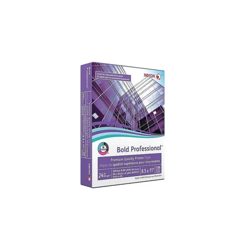 Xerox Multipurpose Paper<Bold Professional 8.5" x 11" Bond Paper, 24 lbs., 98 Brightness, 500/Ream (3R13038)