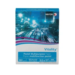 Xerox Multipurpose Paper<Vitality 30% Recycled Multipurpose Paper, 20 lbs., 8.5" x 11", Pink, 500 Sheets/Ream (3R11052)