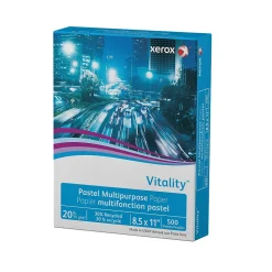 Xerox Multipurpose Paper<Vitality 30% Recycled Multipurpose Paper, 20 lbs., 8.5" x 11", Pink, 500 Sheets/Ream (3R11052)