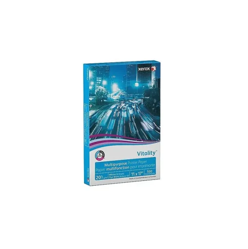 Xerox Multipurpose Paper<Vitality 11" x 17" Multipurpose Paper, 20 lbs., 92 Brightness, 500 Sheets/Ream (3R3761)